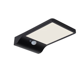 Lucide BASIC - Wandlamp - Zonne-energie - LED - 1x3W 2700K - IP44 - Beweging & dag/nacht sensor - Zwart Lucide BASIC - Wandlamp - Zonne-energie - LED - 1x3W 2700K - IP44 - Beweging & dag/nacht sensor - Zwart