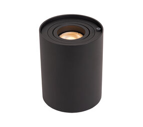 Lucide TUBE - Tafellamp - Ø 9,6 cm - LED 3 StepDim - GU10 (MR16) - 1x5W 2700K - Zwart