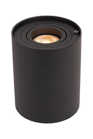 Lucide TUBE - Tafellamp - Ø 9,6 cm - LED 3 StepDim - GU10 (MR16) - 1x5W 2700K - Zwart