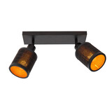 Lucide TAGALOG - Plafondspot - 2xE27 - Zwart Lucide TAGALOG - Plafondspot - 2xE27 - Zwart