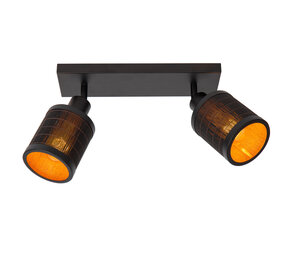 Lucide TAGALOG - Plafondspot - 2xE27 - Zwart Lucide TAGALOG - Plafondspot - 2xE27 - Zwart
