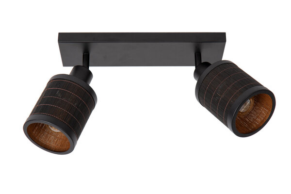 Lucide TAGALOG - Plafondspot - 2xE27 - Zwart Lucide TAGALOG - Plafondspot - 2xE27 - Zwart