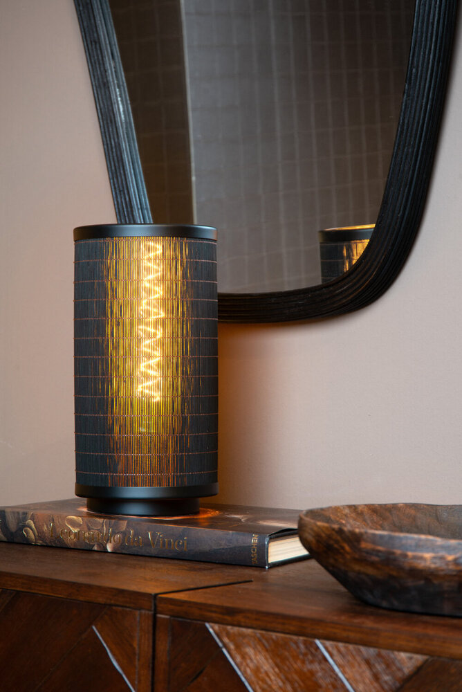 Lucide TAGALOG - Tafellamp - Ø 15 cm - 1xE27 - Zwart Lucide TAGALOG - Tafellamp - Ø 15 cm - 1xE27 - Zwart