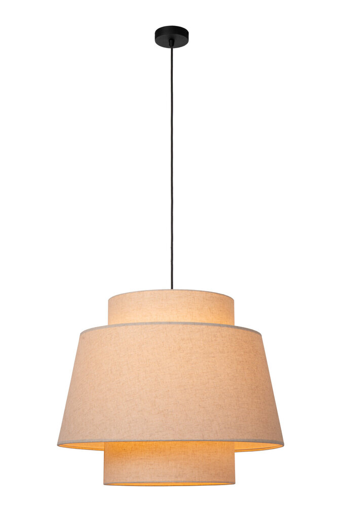Lucide TRIBUTE - Hanglamp - Ø 60 cm - 1xE27 - Beige Lucide TRIBUTE - Hanglamp - Ø 60 cm - 1xE27 - Beige