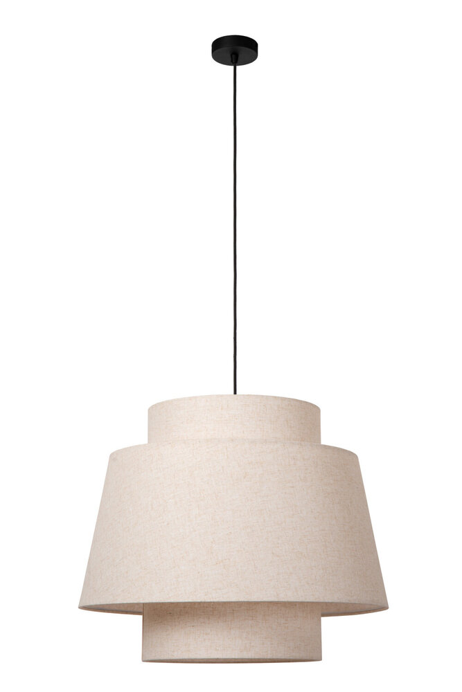 Lucide TRIBUTE - Hanglamp - Ø 60 cm - 1xE27 - Beige Lucide TRIBUTE - Hanglamp - Ø 60 cm - 1xE27 - Beige