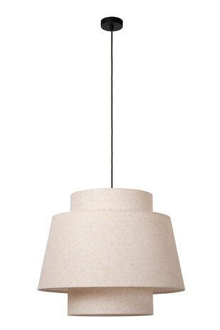 Lucide TRIBUTE - Hanglamp - Ø 60 cm - 1xE27 - Beige Lucide TRIBUTE - Hanglamp - Ø 60 cm - 1xE27 - Beige
