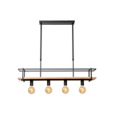 Lucide MILONGA - Hanglamp - 4xE27 - Zwart Lucide MILONGA - Hanglamp - 4xE27 - Zwart