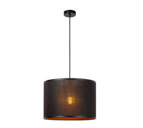 Lucide TAGALOG - Hanglamp - Ø 40 cm - 1xE27 - Zwart
