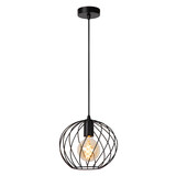 Lucide DANZA - Hanglamp - Ø 25 cm - 1xE27 - Zwart Lucide DANZA - Hanglamp - Ø 25 cm - 1xE27 - Zwart