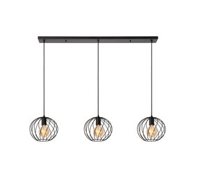 Lucide DANZA - Hanglamp - 3xE27 - Zwart Lucide DANZA - Hanglamp - 3xE27 - Zwart