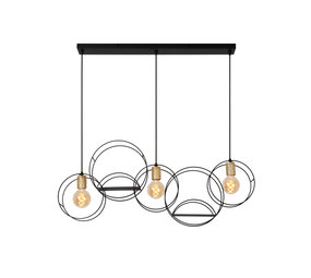 Lucide CIRCLE - Hanglamp - 3xE27 - Zwart Lucide CIRCLE - Hanglamp - 3xE27 - Zwart