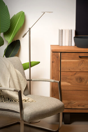 Lucide ANSELMO - Leeslamp - Ø 25 cm - LED Dimb. - 1x9W 3000K - Mat chroom Lucide ANSELMO - Leeslamp - Ø 25 cm - LED Dimb. - 1x9W 3000K - Mat chroom