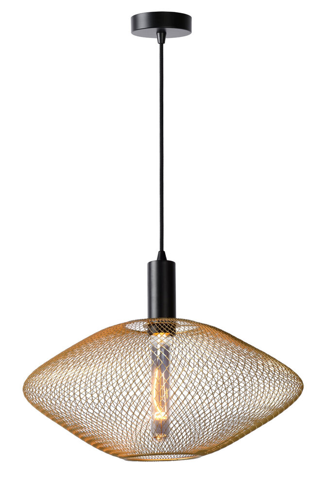 Lucide MESH - Hanglamp - Ø 45 cm - 1xE27 - Mat Goud / Messing Lucide MESH - Hanglamp - Ø 45 cm - 1xE27 - Mat Goud / Messing