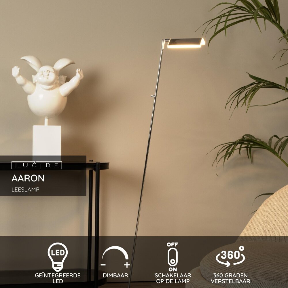 Lucide AARON - Leeslamp - LED Dimb. - CCT - 1x12W 2700K/4000K - Mat Goud / Messing Lucide AARON - Leeslamp - LED Dimb. - CCT - 1x12W 2700K/4000K - Mat Goud / Messing