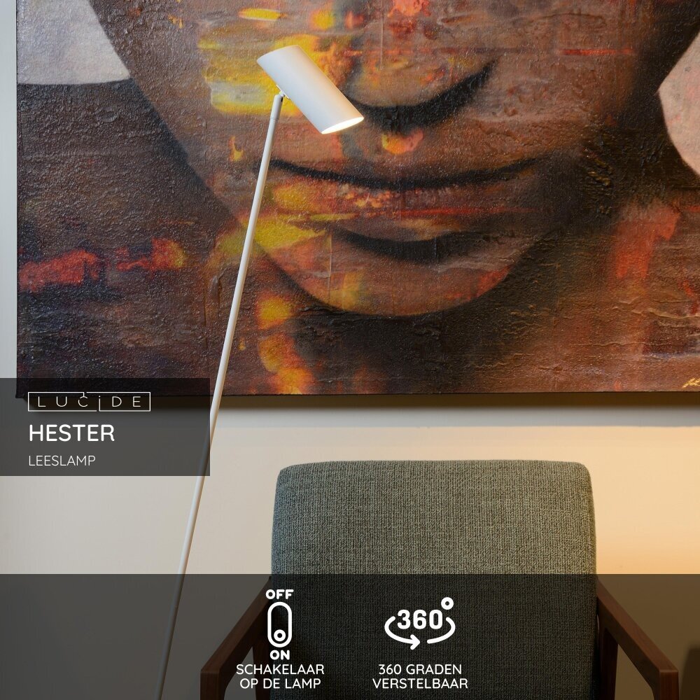 Lucide HESTER - Leeslamp - 1xGU10 - Wit Lucide HESTER - Leeslamp - 1xGU10 - Wit