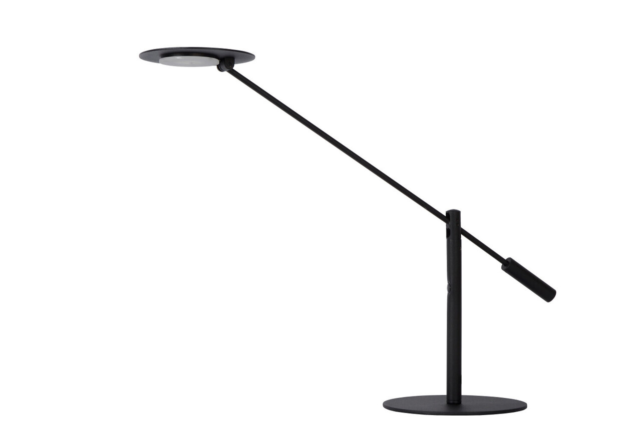 Lucide ANSELMO - Bureaulamp - Ø 18 cm - LED Dimb. - 1x9W 3000K - Zwart