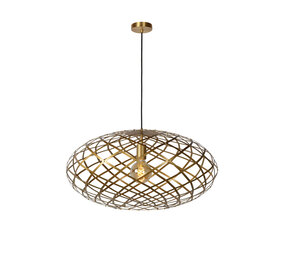 Lucide WOLFRAM - Hanglamp - Ø 65 cm - 1xE27 - Mat Goud / Messing Lucide WOLFRAM - Hanglamp - Ø 65 cm - 1xE27 - Mat Goud / Messing