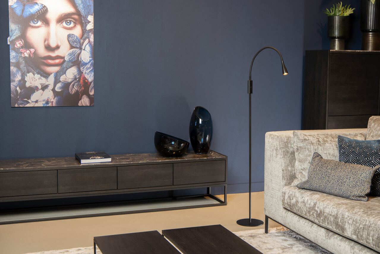 Lucide ZOZY - Leeslamp - LED 3 StepDim - 1x4W 3000K - Zwart Lucide ZOZY - Leeslamp - LED 3 StepDim - 1x4W 3000K - Zwart