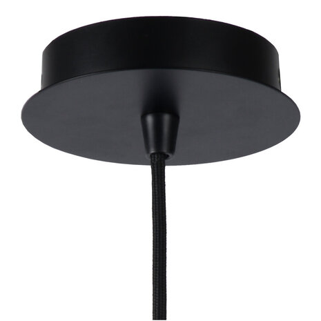 Lucide MALUNGA - Hanglamp - Ø 25 cm - 1xE27 - Zwart