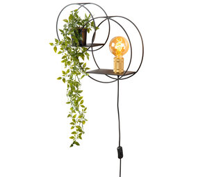 Lucide CIRCLE - Wandlamp - 1xE27 - Zwart Lucide CIRCLE - Wandlamp - 1xE27 - Zwart