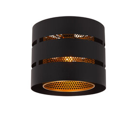 Lucide ROSAS - Plafonnière - Ø 26 cm - 1xE27 - Zwart Lucide ROSAS - Plafonnière - Ø 26 cm - 1xE27 - Zwart