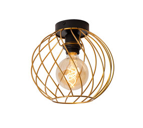 Lucide DANZA - Plafonnière - Ø 25 cm - 1xE27 - Mat Goud / Messing Lucide DANZA - Plafonnière - Ø 25 cm - 1xE27 - Mat Goud / Messing