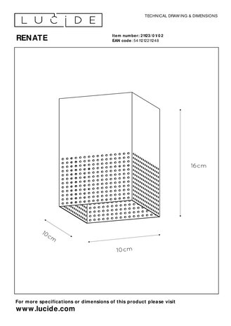 Lucide RENATE - Plafonnière - 1xE27 - Mat Goud / Messing Lucide RENATE - Plafonnière - 1xE27 - Mat Goud / Messing