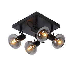 Lucide MADEE - Plafondspot - 4xE14 - Zwart Lucide MADEE - Plafondspot - 4xE14 - Zwart