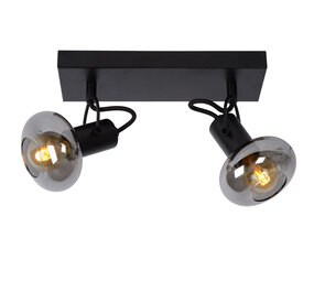 Lucide MADEE - Plafondspot - 2xE14 - Zwart Lucide MADEE - Plafondspot - 2xE14 - Zwart