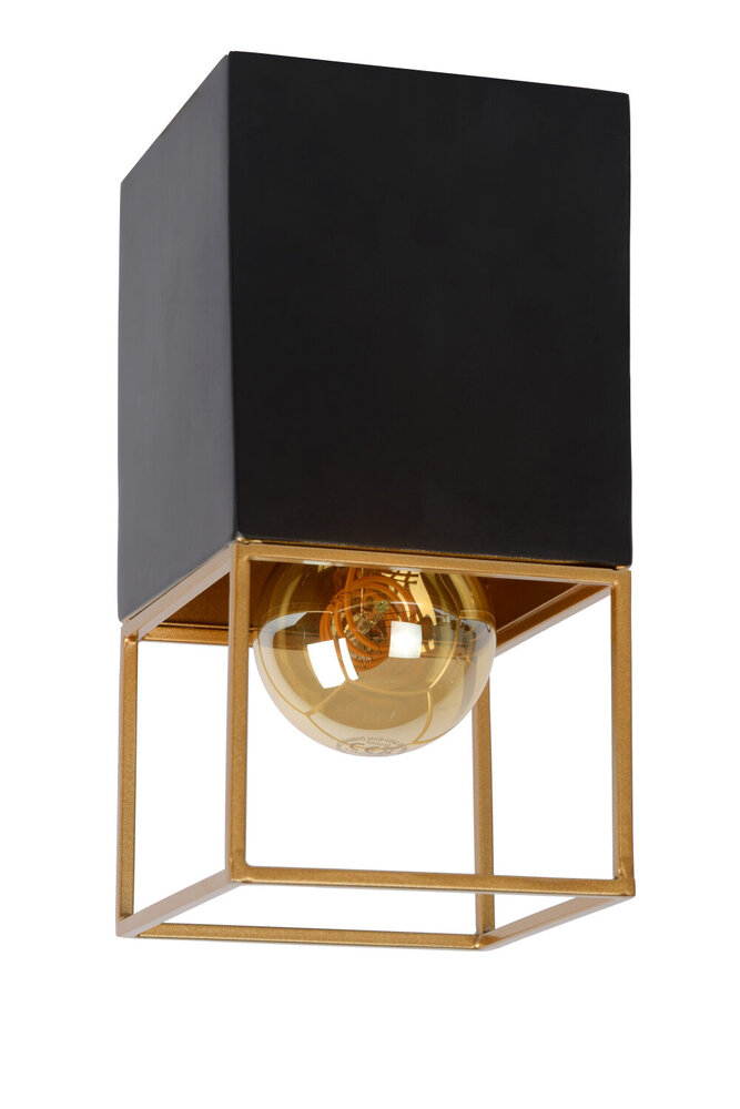 Lucide RIXT - Plafonnière - 1xE27 - Zwart Lucide RIXT - Plafonnière - 1xE27 - Zwart