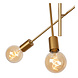 Lucide LESTER - Plafonnière - 6xE27 - Mat Goud / Messing Lucide LESTER - Plafonnière - 6xE27 - Mat Goud / Messing