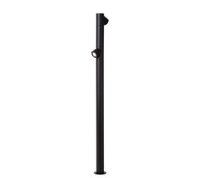 Lucide IBAMBA - Sokkellamp - LED - 2x6W 3000K - IP65 - Zwart Lucide IBAMBA - Sokkellamp - LED - 2x6W 3000K - IP65 - Zwart