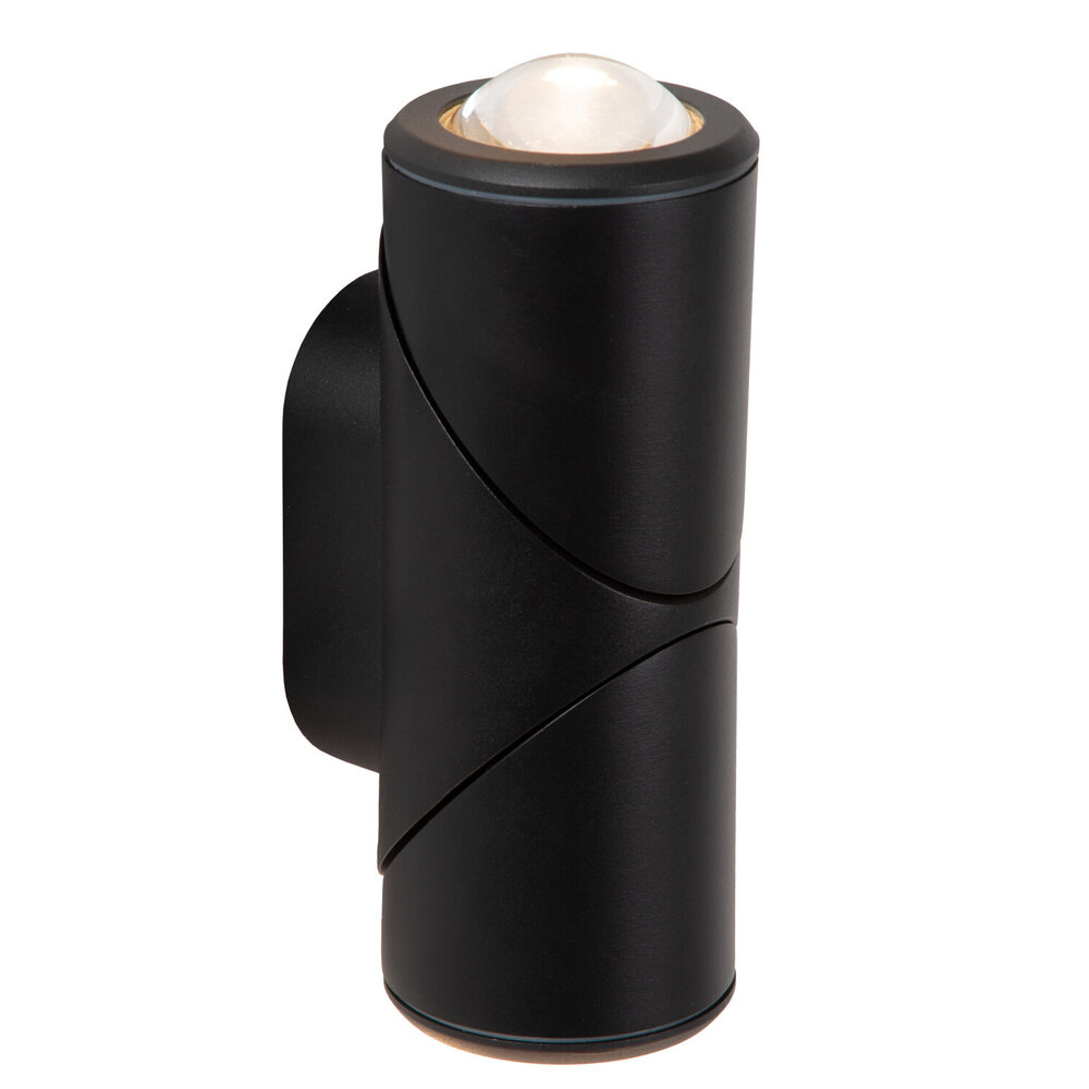 Lucide ERIN - Wandspot / Wandlamp Binnen/Buiten - LED - 2x5W 2700K - IP65 - Zwart
