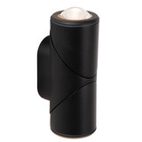 Lucide ERIN - Wandspot / Wandlamp Binnen/Buiten - LED - 2x5W 2700K - IP65 - Zwart Lucide ERIN - Wandspot / Wandlamp Binnen/Buiten - LED - 2x5W 2700K - IP65 - Zwart