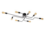 Lucide LESTER - Plafonnière - 8xE27 - Zwart Lucide LESTER - Plafonnière - 8xE27 - Zwart