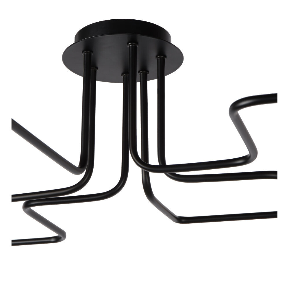Lucide LESTER - Plafonnière - 6xE27 - Zwart Lucide LESTER - Plafonnière - 6xE27 - Zwart
