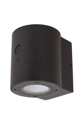 Lucide PERTH - Wandlamp - Zonne-energie - Ø 9 cm - LED Dimb. - 1x1W 2850K/3150K - IP65 - Beweging & dag/nacht sensor - Zwart Lucide PERTH - Wandlamp - Zonne-energie - Ø 9 cm - LED Dimb. - 1x1W 2850K/3150K - IP65 - Beweging & dag/nacht sensor - Zwart
