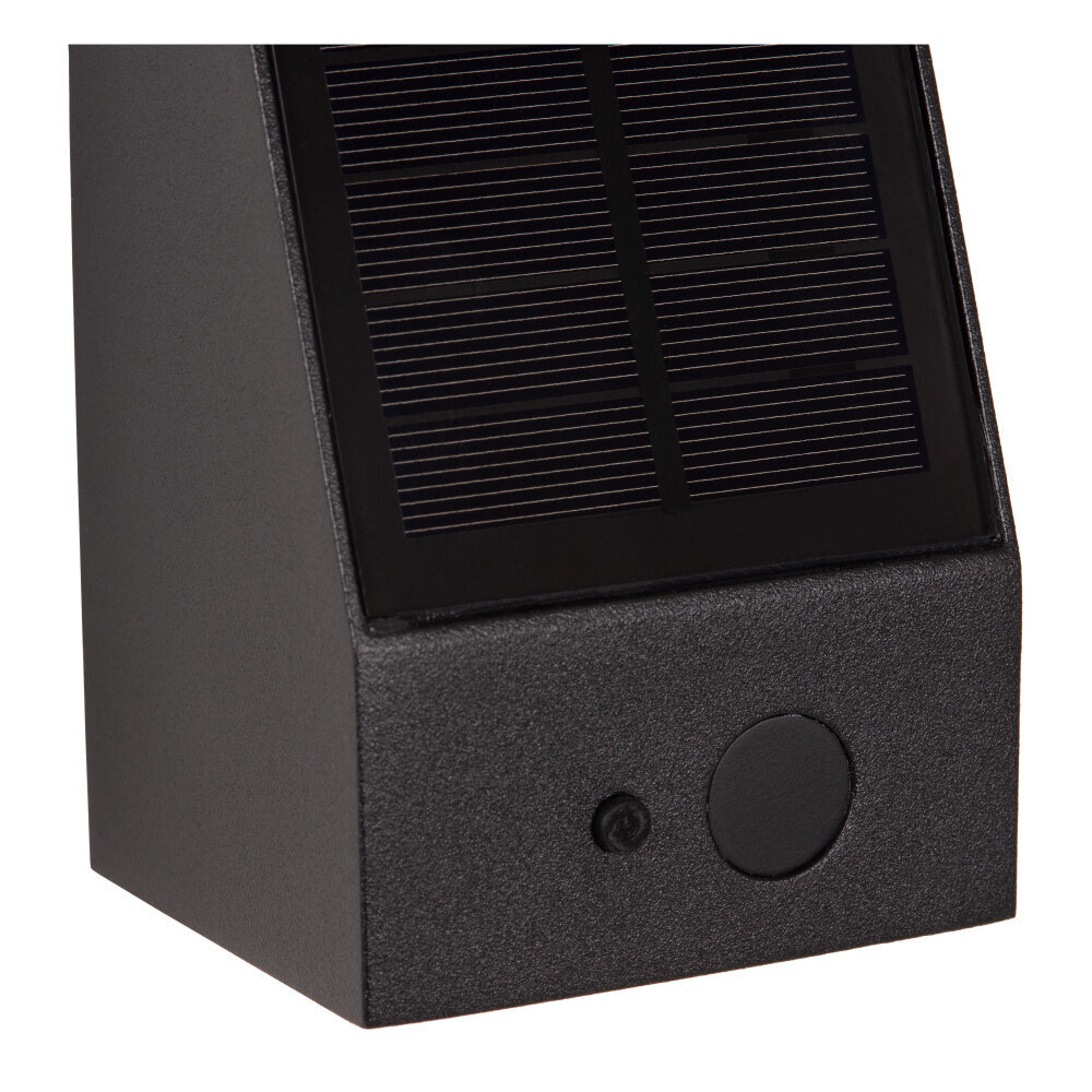 Lucide IRWIN - Wandlamp - Zonne-energie - LED Dimb. - 1x2W 3000K - IP54 - Beweging & dag/nacht sensor - Zwart Lucide IRWIN - Wandlamp - Zonne-energie - LED Dimb. - 1x2W 3000K - IP54 - Beweging & dag/nacht sensor - Zwart