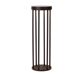 Lucide JACKSON - Sokkellamp - Zonne-energie - Ø 16 cm - LED Dimb. - 1x2W 3000K - IP65 - Beweging & dag/nacht sensor - Zwart Lucide JACKSON - Sokkellamp - Zonne-energie - Ø 16 cm - LED Dimb. - 1x2W 3000K - IP65 - Beweging & dag/nacht sensor - Zwart