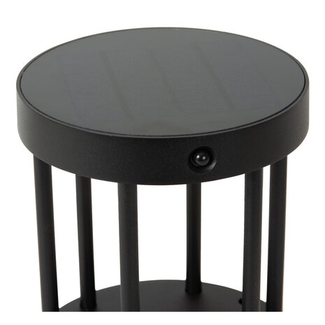 Lucide JACKSON - Sokkellamp - Zonne-energie - Ø 16 cm - LED Dimb. - 1x2W 3000K - IP54 - Beweging & dag/nacht sensor - Zwart Lucide JACKSON - Sokkellamp - Zonne-energie - Ø 16 cm - LED Dimb. - 1x2W 3000K - IP54 - Beweging & dag/nacht sensor - Zwart