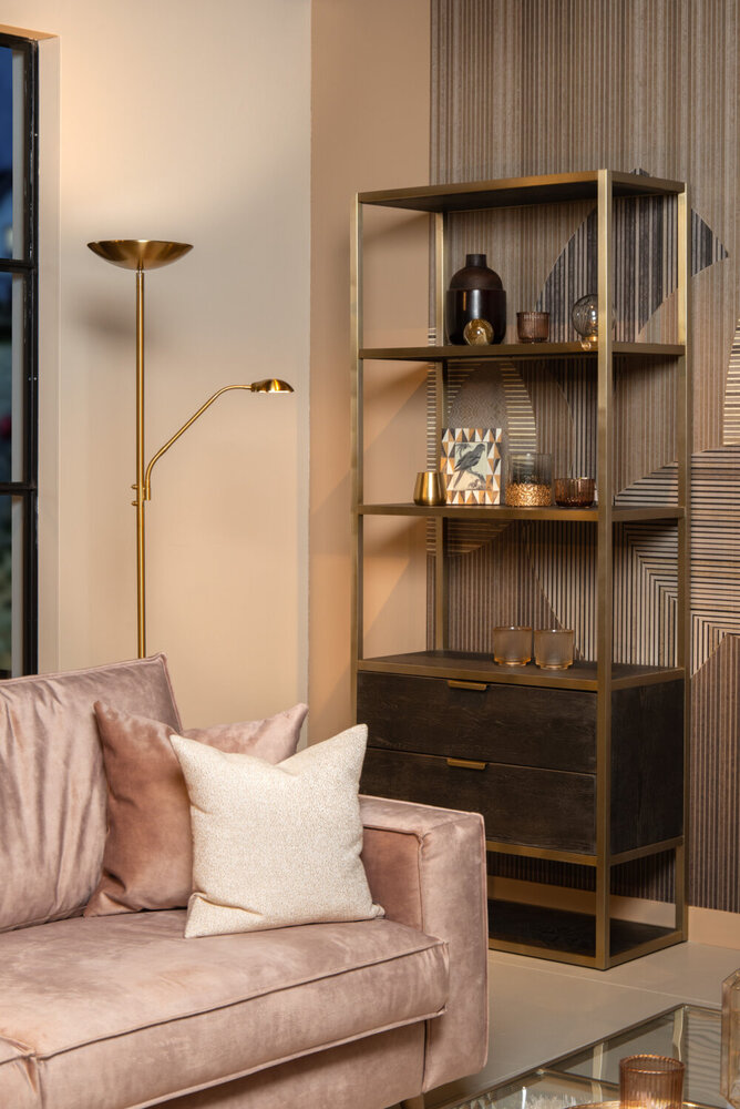 Lucide ZENITH - Leeslamp - LED Dimb. - 3000K - Mat Goud / Messing Lucide ZENITH - Leeslamp - LED Dimb. - 3000K - Mat Goud / Messing