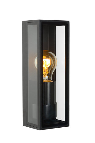Lucide DUKAN - Wandlamp Binnen/Buiten - 1xE27 - IP65 - Zwart Lucide DUKAN - Wandlamp Binnen/Buiten - 1xE27 - IP65 - Zwart