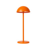 Lucide JOY - Oplaadbare Tafellamp Binnen/Buiten - Accu/Batterij - Ø 12 cm - LED Dimb. - 1x1,5W 3000K - IP54 - Oranje Lucide JOY - Oplaadbare Tafellamp Binnen/Buiten - Accu/Batterij - Ø 12 cm - LED Dimb. - 1x1,5W 3000K - IP54 - Oranje