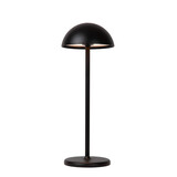 Lucide JOY - Oplaadbare Tafellamp Binnen/Buiten - Accu/Batterij - Ø 12 cm - LED Dimb. - 1x1,5W 3000K - IP54 - Zwart Lucide JOY - Oplaadbare Tafellamp Binnen/Buiten - Accu/Batterij - Ø 12 cm - LED Dimb. - 1x1,5W 3000K - IP54 - Zwart