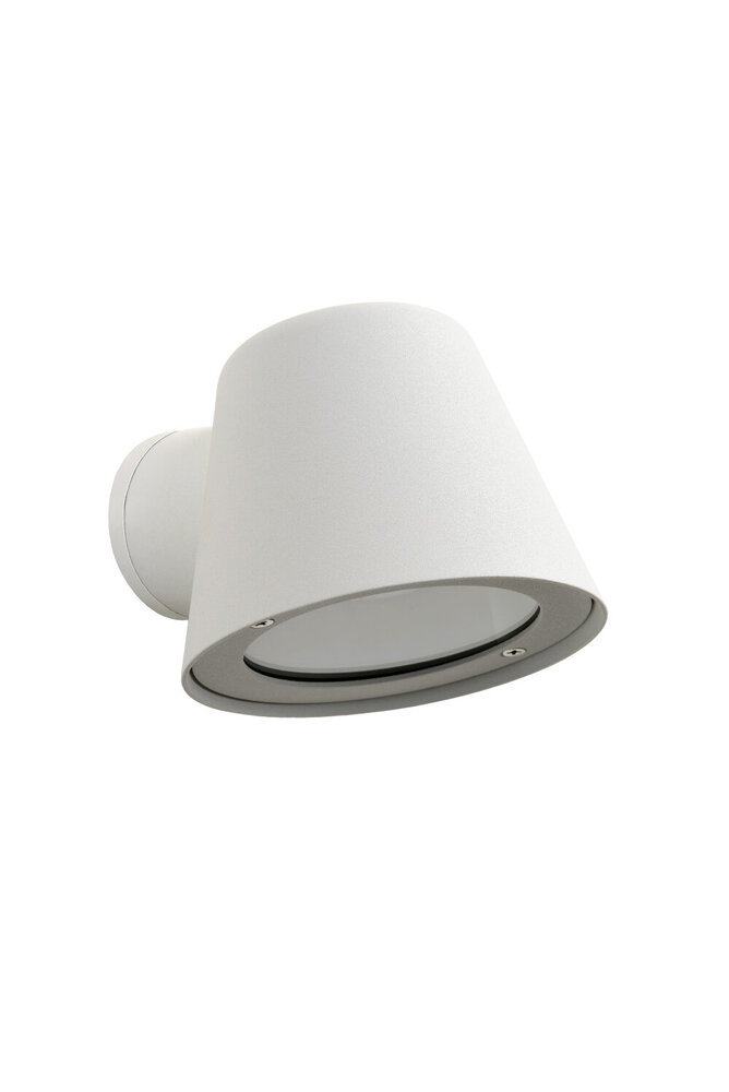Lucide DINGO-LED - Wandlamp Binnen/Buiten - LED Dimb. - GU10 - 1x5W 3000K - IP44 - Wit