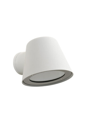 Lucide DINGO-LED - Wandlamp Binnen/Buiten - LED Dimb. - GU10 - 1x5W 3000K - IP44 - Wit