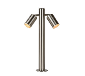 Lucide ARNE-LED - Sokkellamp - Ø 6,3 cm - LED - GU10 - 2x5W 2700K - IP44 - Mat chroom Lucide ARNE-LED - Sokkellamp - Ø 6,3 cm - LED - GU10 - 2x5W 2700K - IP44 - Mat chroom
