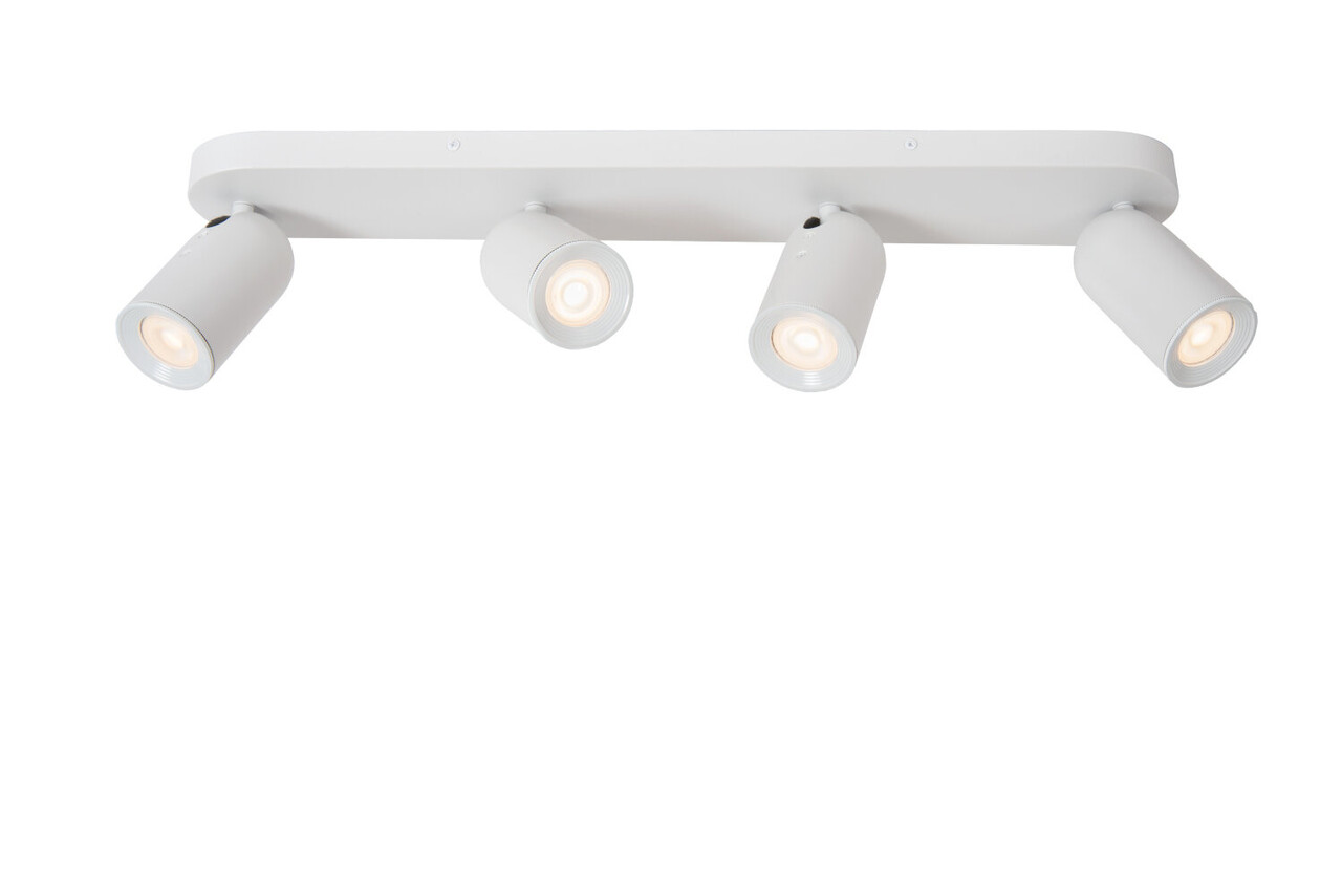 Lucide PUNCH - Plafondspot - 4xGU10 - Wit Lucide PUNCH - Plafondspot - 4xGU10 - Wit