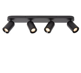 Lucide PUNCH - Plafondspot - 4xGU10 - Zwart Lucide PUNCH - Plafondspot - 4xGU10 - Zwart