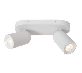 Lucide PUNCH - Plafondspot - 2xGU10 - Wit Lucide PUNCH - Plafondspot - 2xGU10 - Wit